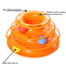 Load image into Gallery viewer, Interactive Cat Toy Tower | entertain your cat with multiple balls in one toy