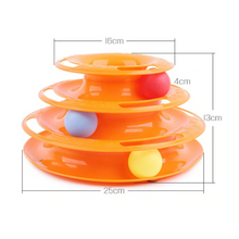 Load image into Gallery viewer, Interactive Cat Toy Tower | entertain your cat with multiple balls in one toy