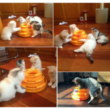 Load image into Gallery viewer, Interactive Cat Toy Tower | entertain your cat with multiple balls in one toy