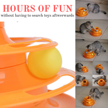 Load image into Gallery viewer, Interactive Cat Toy Tower | entertain your cat with multiple balls in one toy
