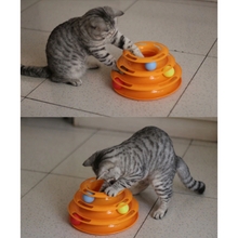 Load image into Gallery viewer, Interactive Cat Toy Tower | entertain your cat with multiple balls in one toy
